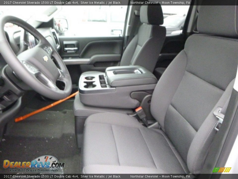 2017 Chevrolet Silverado 1500 LT Double Cab 4x4 Silver Ice Metallic / Jet Black Photo #16