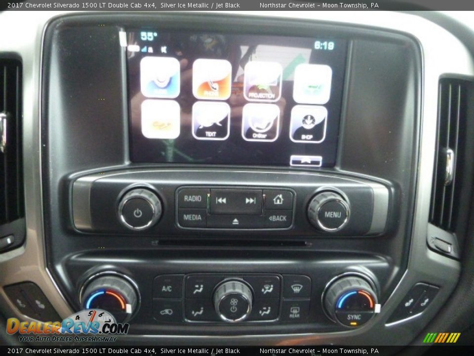 2017 Chevrolet Silverado 1500 LT Double Cab 4x4 Silver Ice Metallic / Jet Black Photo #20