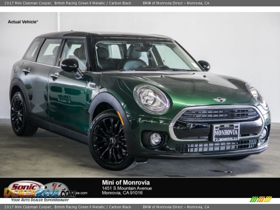 2017 Mini Clubman Cooper British Racing Green II Metallic / Carbon Black Photo #1