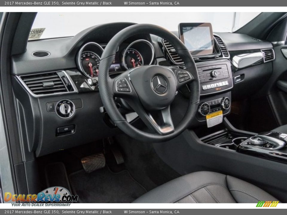 2017 Mercedes-Benz GLE 350 Selenite Grey Metallic / Black Photo #6