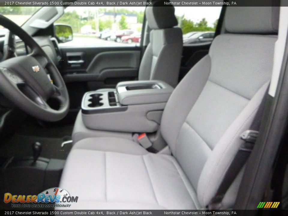 2017 Chevrolet Silverado 1500 Custom Double Cab 4x4 Black / Dark Ash/Jet Black Photo #15