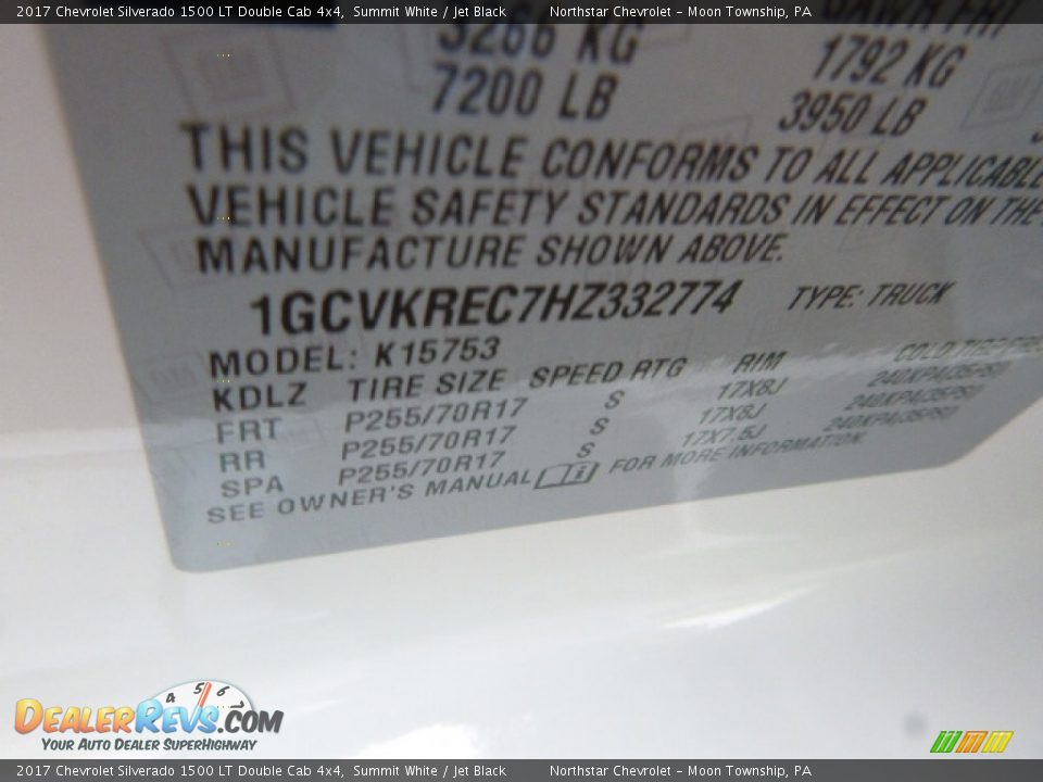 2017 Chevrolet Silverado 1500 LT Double Cab 4x4 Summit White / Jet Black Photo #16