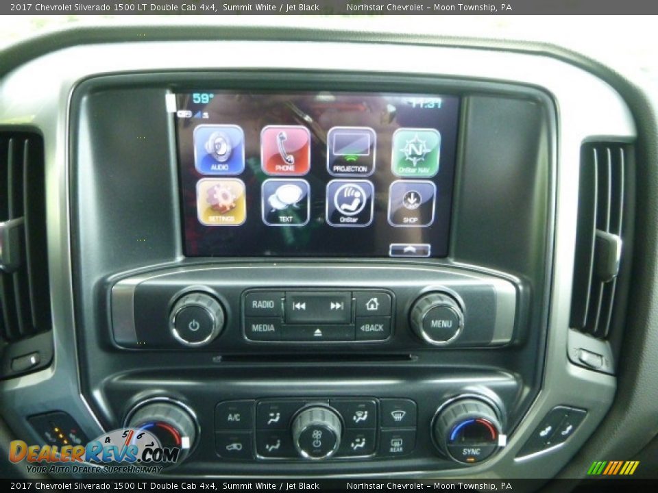 2017 Chevrolet Silverado 1500 LT Double Cab 4x4 Summit White / Jet Black Photo #17