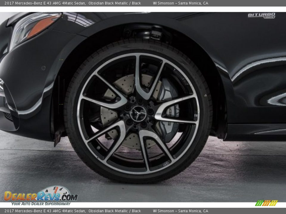 2017 Mercedes-Benz E 43 AMG 4Matic Sedan Obsidian Black Metallic / Black Photo #9
