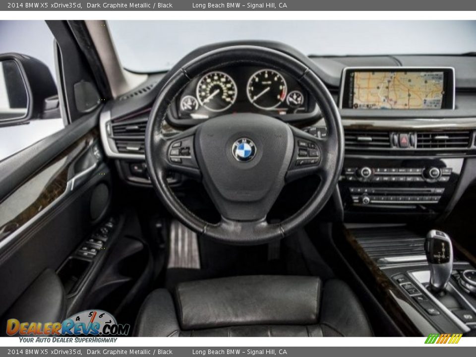 2014 BMW X5 xDrive35d Dark Graphite Metallic / Black Photo #4