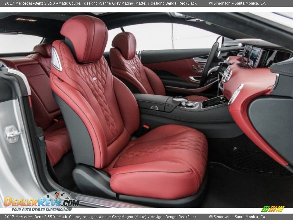 designo Bengal Red/Black Interior - 2017 Mercedes-Benz S 550 4Matic Coupe Photo #2
