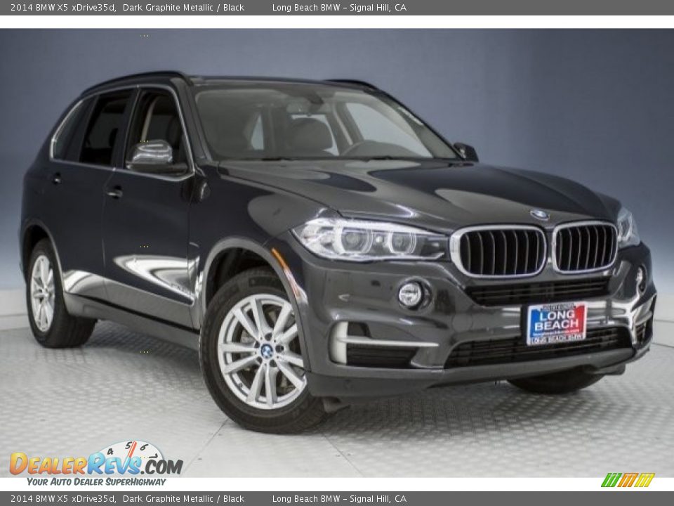 2014 BMW X5 xDrive35d Dark Graphite Metallic / Black Photo #12