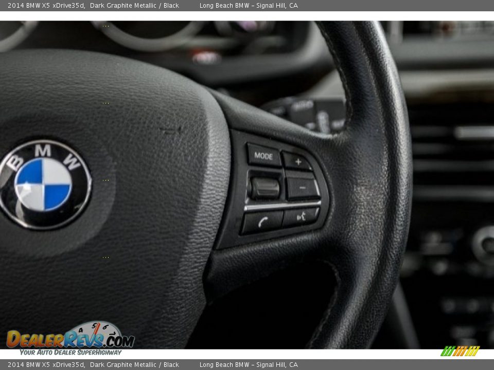 2014 BMW X5 xDrive35d Dark Graphite Metallic / Black Photo #14