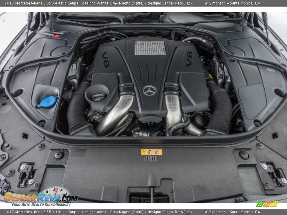 2017 Mercedes-Benz S 550 4Matic Coupe 4.7 Liter DI biturbo DOHC 32-Valve VVT V8 Engine Photo #8