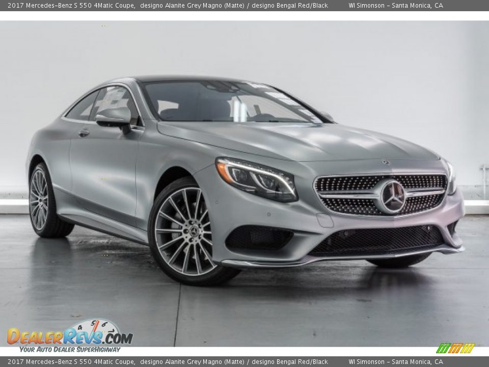 Front 3/4 View of 2017 Mercedes-Benz S 550 4Matic Coupe Photo #11