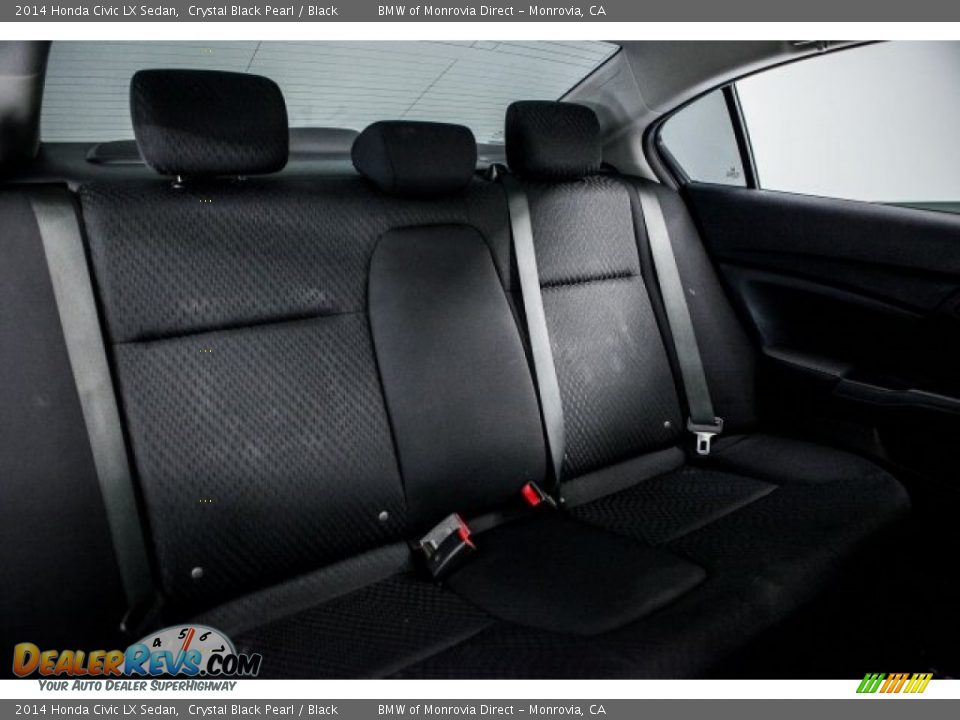 2014 Honda Civic LX Sedan Crystal Black Pearl / Black Photo #15
