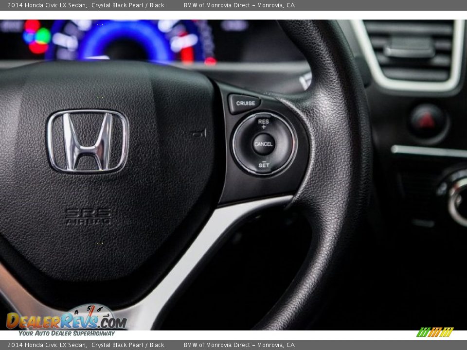 2014 Honda Civic LX Sedan Crystal Black Pearl / Black Photo #18