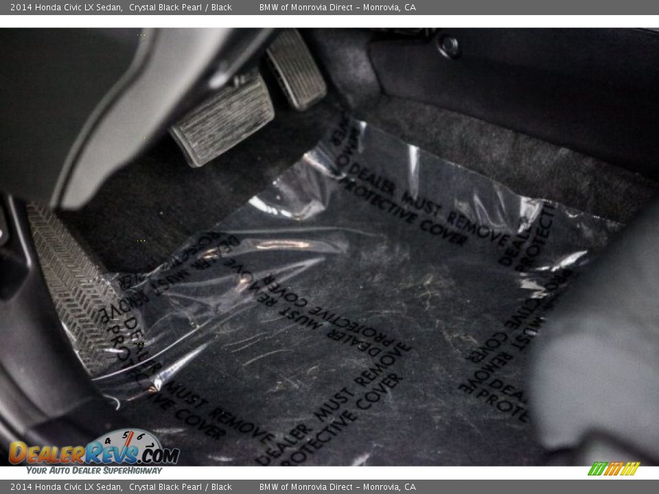 2014 Honda Civic LX Sedan Crystal Black Pearl / Black Photo #21