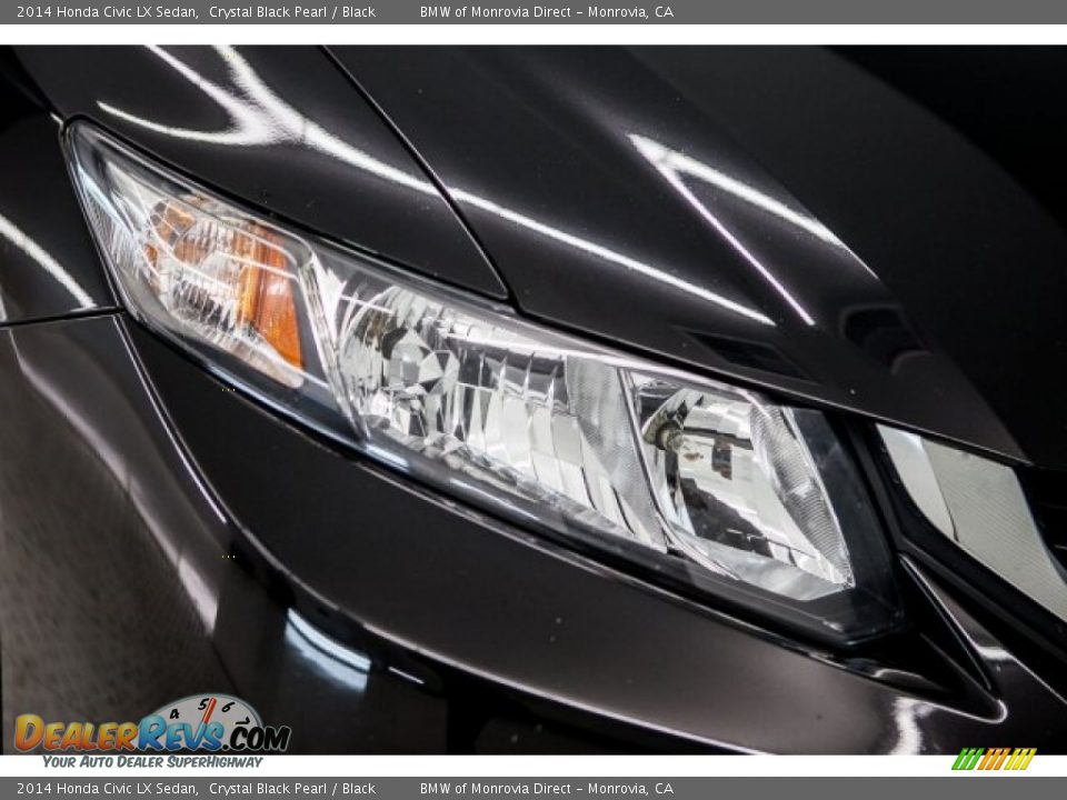 2014 Honda Civic LX Sedan Crystal Black Pearl / Black Photo #29