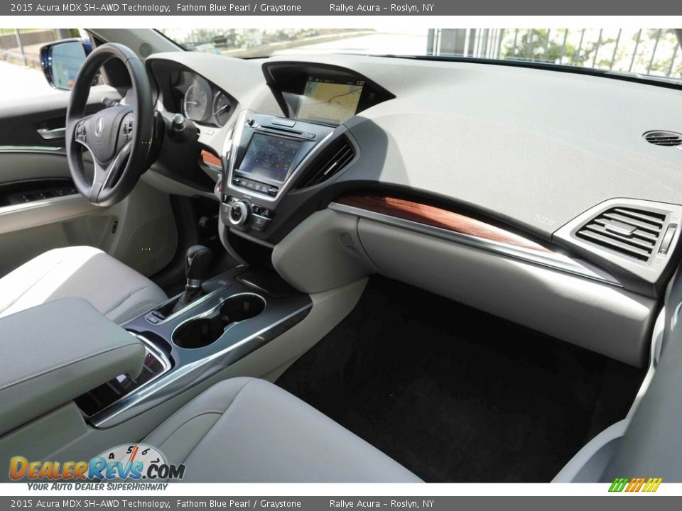 2015 Acura MDX SH-AWD Technology Fathom Blue Pearl / Graystone Photo #12