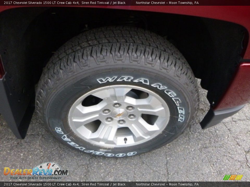 2017 Chevrolet Silverado 1500 LT Crew Cab 4x4 Siren Red Tintcoat / Jet Black Photo #9