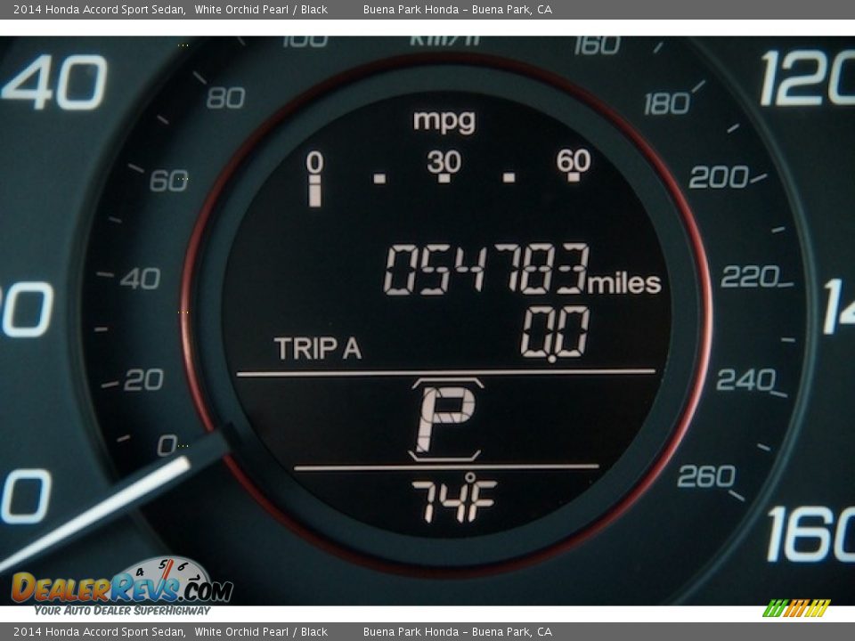 2014 Honda Accord Sport Sedan White Orchid Pearl / Black Photo #6