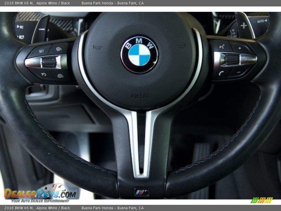 2016 BMW X6 M Alpine White / Black Photo #11