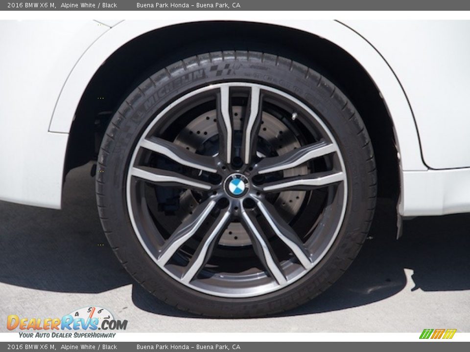 2016 BMW X6 M Alpine White / Black Photo #30