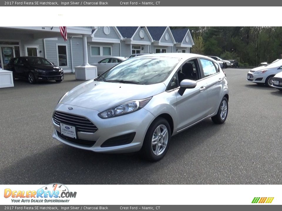 2017 Ford Fiesta SE Hatchback Ingot Silver / Charcoal Black Photo #3