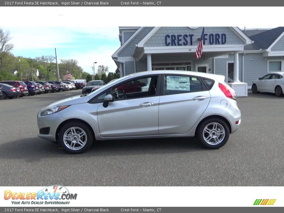 2017 Ford Fiesta SE Hatchback Ingot Silver / Charcoal Black Photo #4