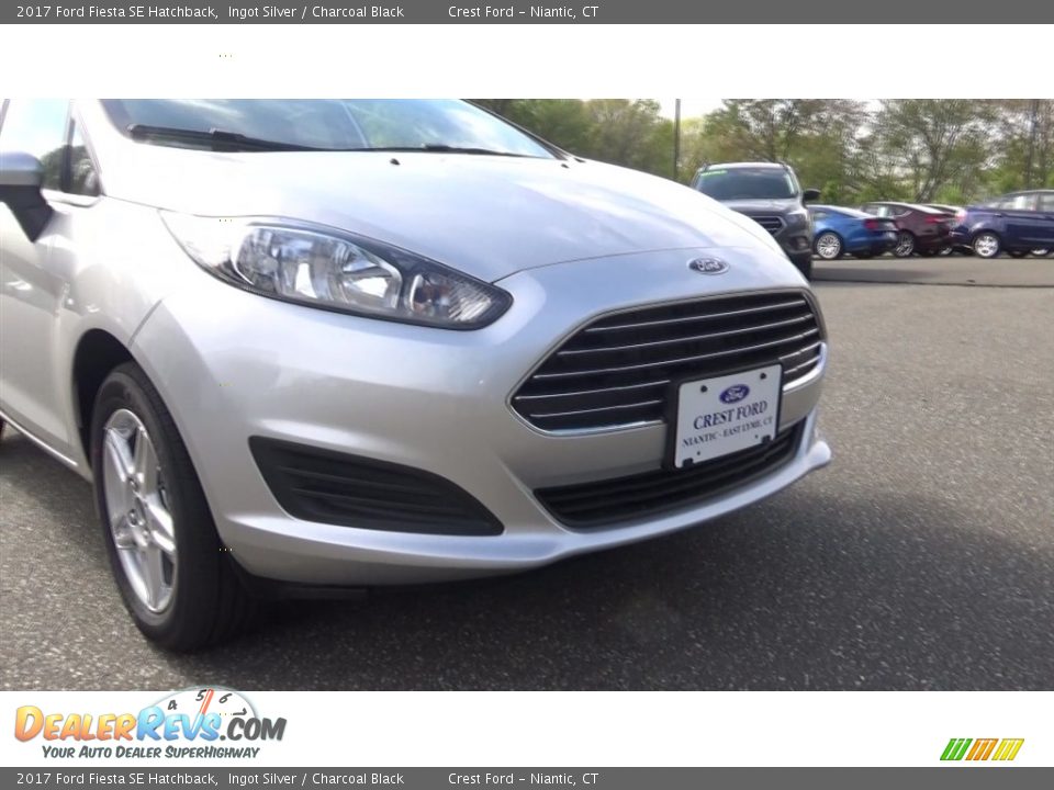 2017 Ford Fiesta SE Hatchback Ingot Silver / Charcoal Black Photo #27