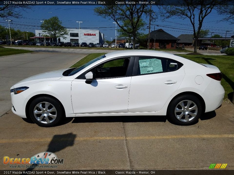 2017 Mazda MAZDA3 Sport 4 Door Snowflake White Pearl Mica / Black Photo #2