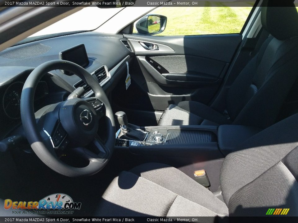 2017 Mazda MAZDA3 Sport 4 Door Snowflake White Pearl Mica / Black Photo #3