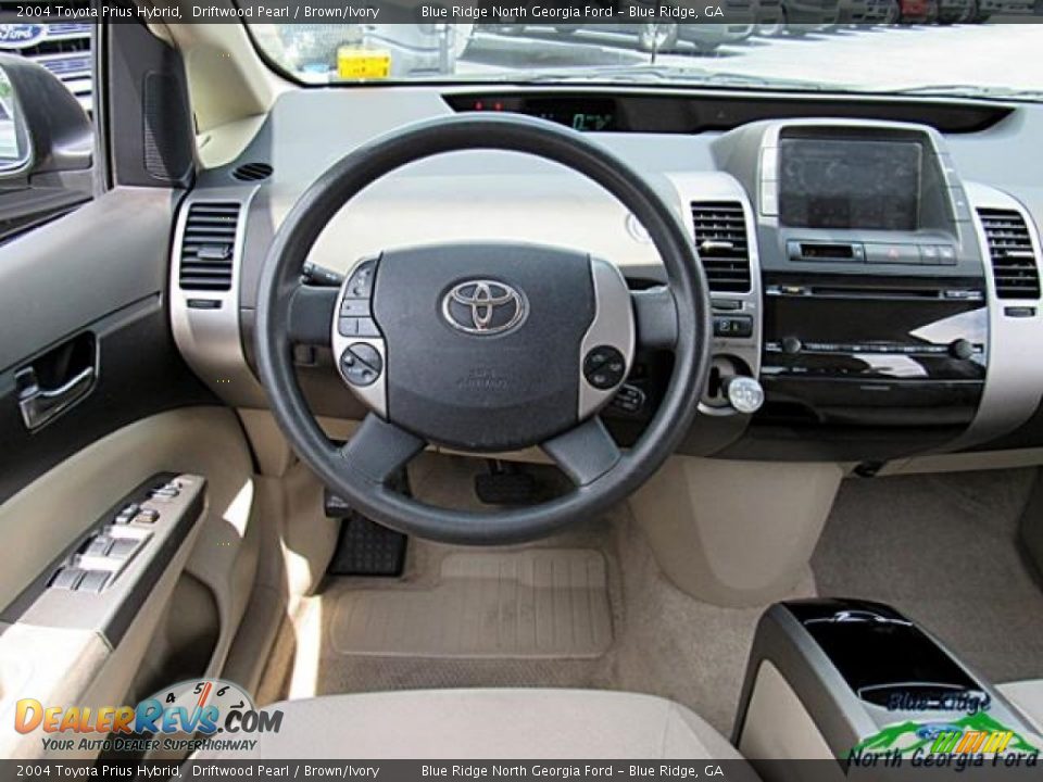 2004 Toyota Prius Hybrid Driftwood Pearl / Brown/Ivory Photo #16