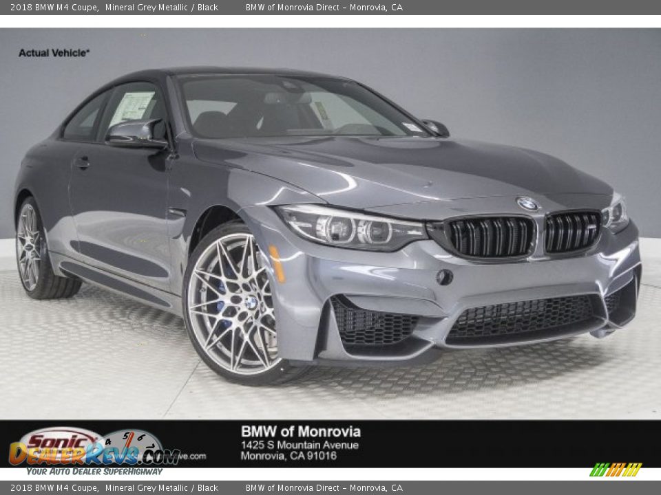 2018 BMW M4 Coupe Mineral Grey Metallic / Black Photo #1