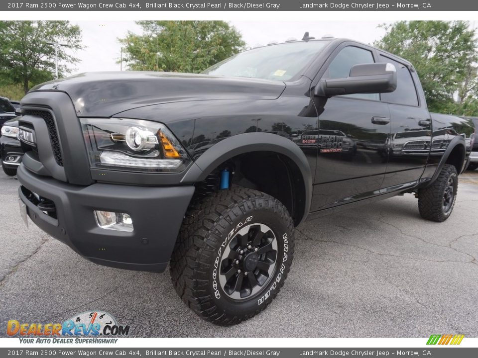 2017 Ram 2500 Power Wagon Crew Cab 4x4 Brilliant Black Crystal Pearl / Black/Diesel Gray Photo #1