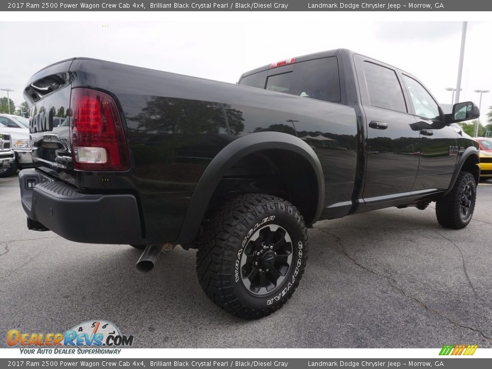 2017 Ram 2500 Power Wagon Crew Cab 4x4 Brilliant Black Crystal Pearl / Black/Diesel Gray Photo #3