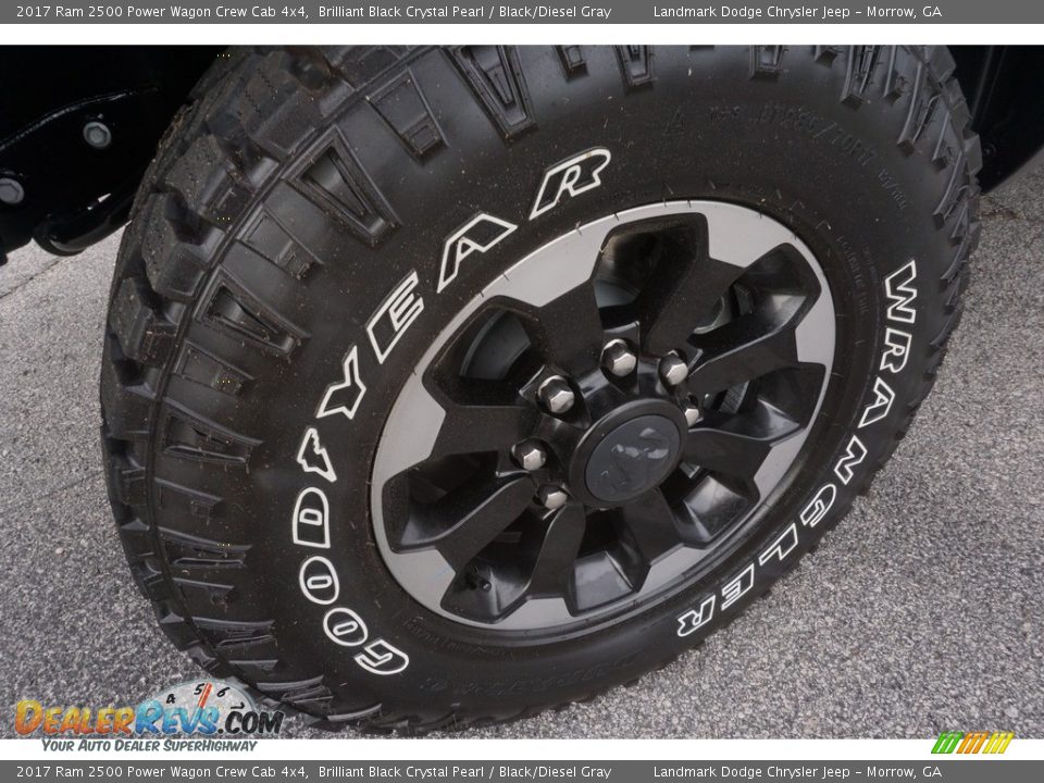 2017 Ram 2500 Power Wagon Crew Cab 4x4 Brilliant Black Crystal Pearl / Black/Diesel Gray Photo #5