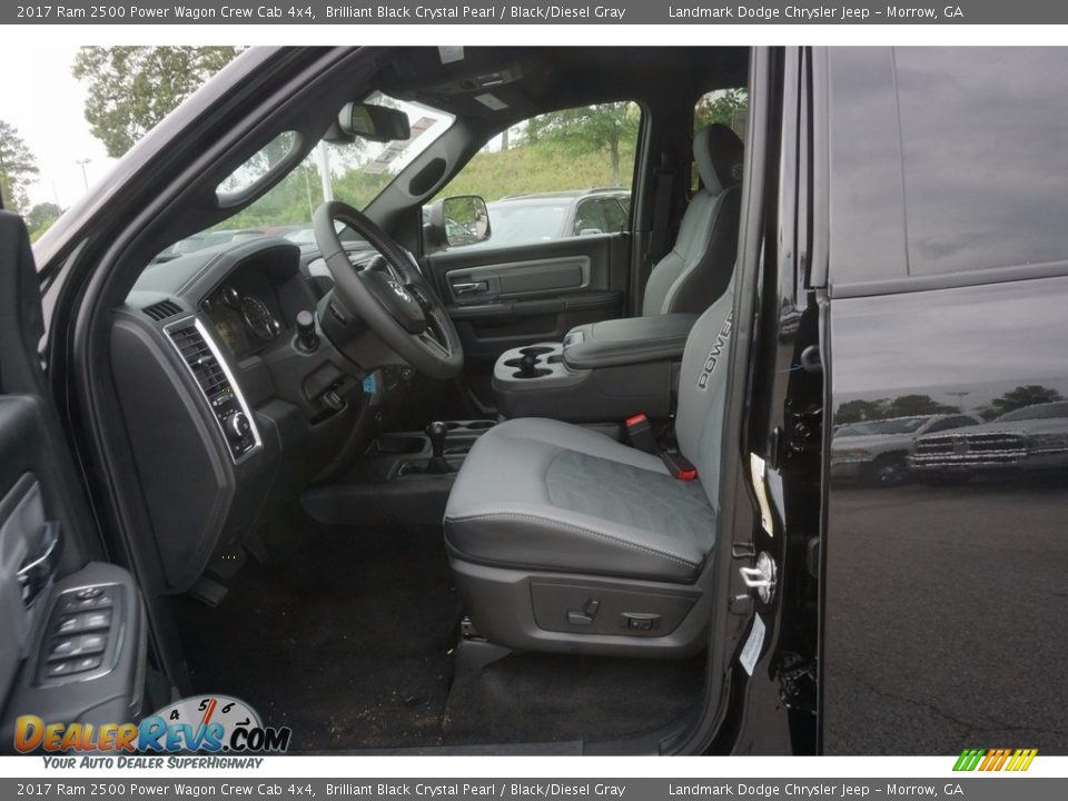 2017 Ram 2500 Power Wagon Crew Cab 4x4 Brilliant Black Crystal Pearl / Black/Diesel Gray Photo #7