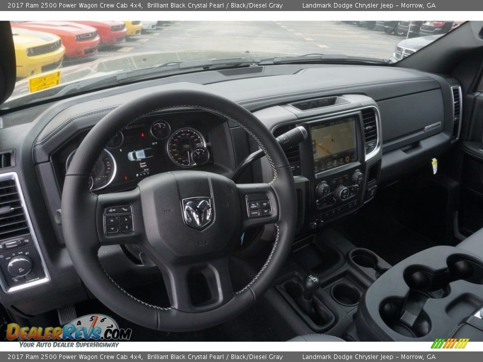 2017 Ram 2500 Power Wagon Crew Cab 4x4 Brilliant Black Crystal Pearl / Black/Diesel Gray Photo #8