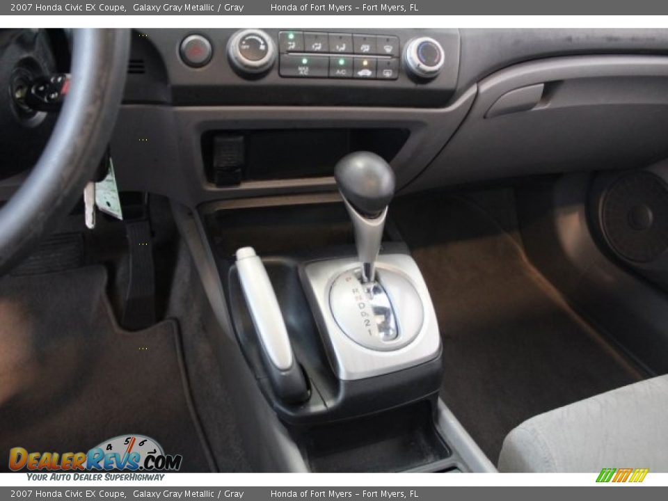 2007 Honda Civic EX Coupe Galaxy Gray Metallic / Gray Photo #18
