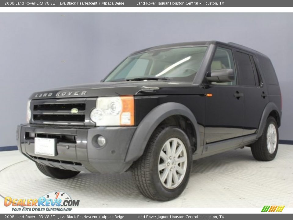 2008 Land Rover LR3 V8 SE Java Black Pearlescent / Alpaca Beige Photo #3
