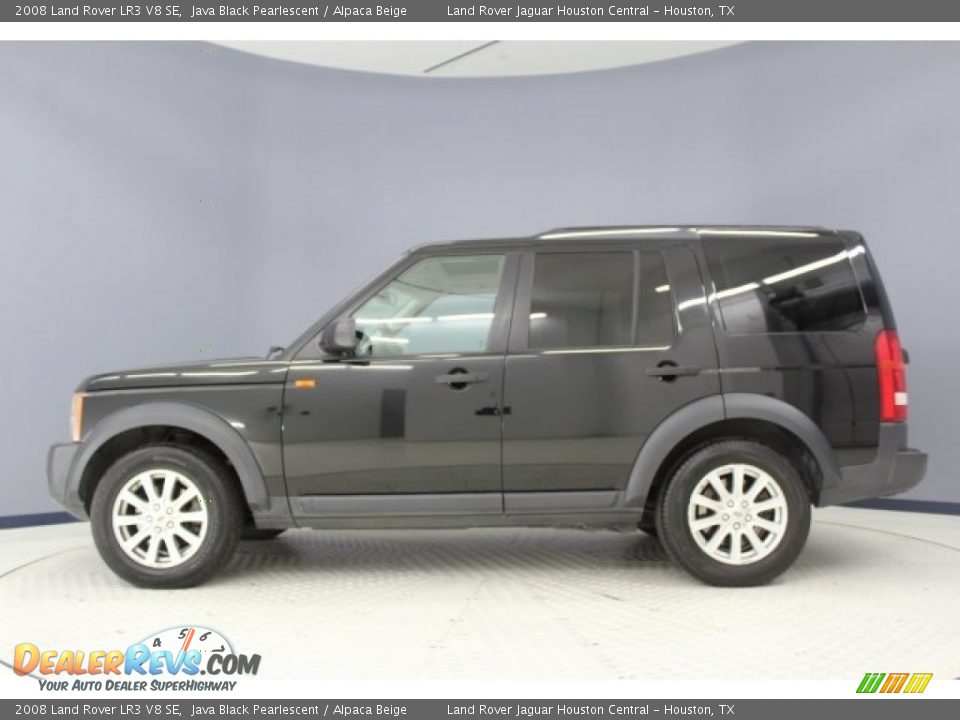 2008 Land Rover LR3 V8 SE Java Black Pearlescent / Alpaca Beige Photo #4