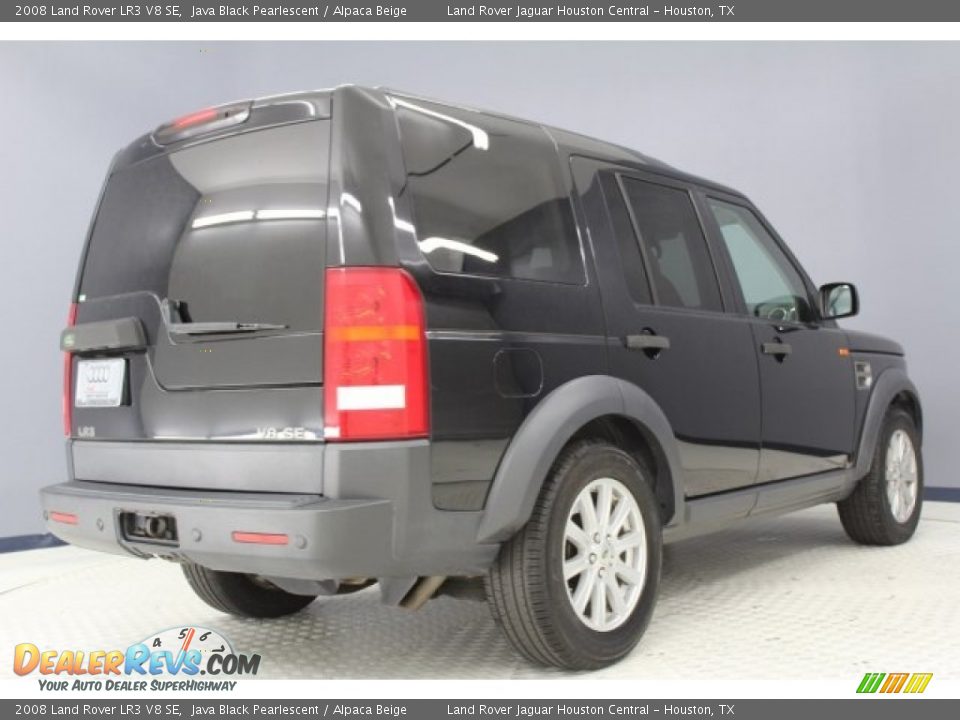 2008 Land Rover LR3 V8 SE Java Black Pearlescent / Alpaca Beige Photo #7