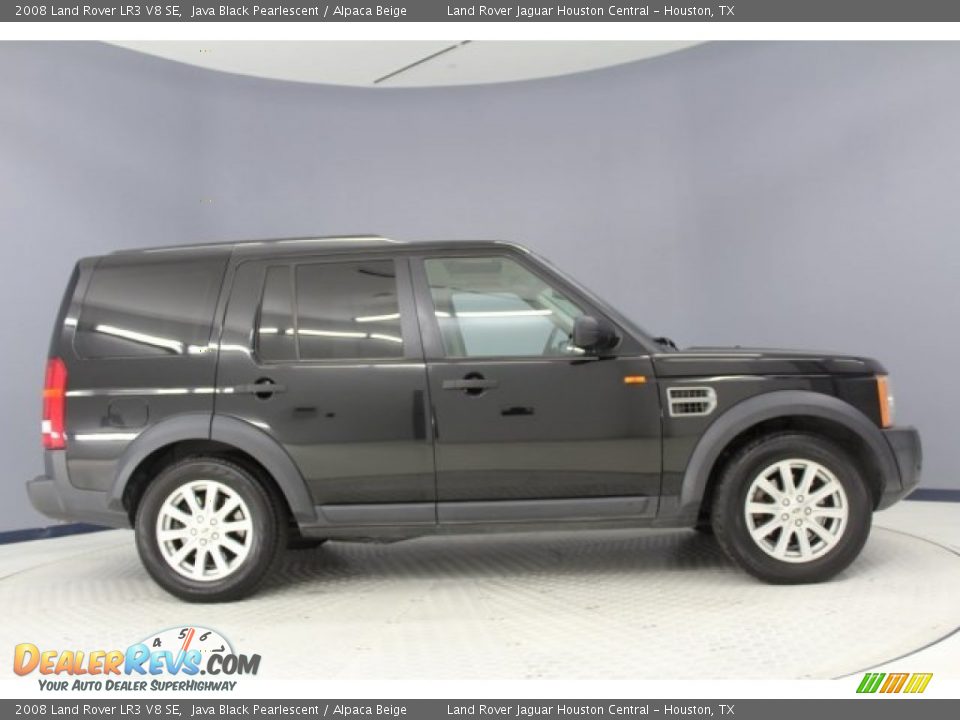 2008 Land Rover LR3 V8 SE Java Black Pearlescent / Alpaca Beige Photo #8