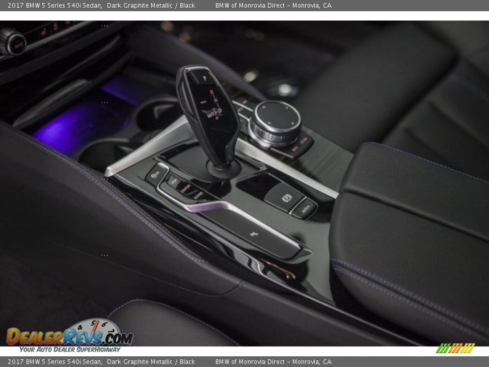 2017 BMW 5 Series 540i Sedan Dark Graphite Metallic / Black Photo #7