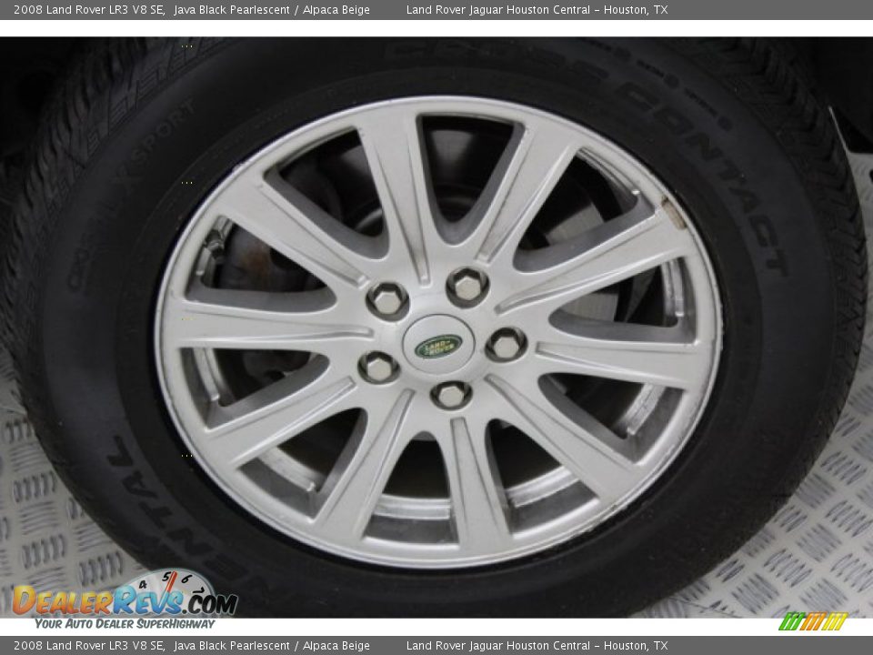 2008 Land Rover LR3 V8 SE Java Black Pearlescent / Alpaca Beige Photo #9
