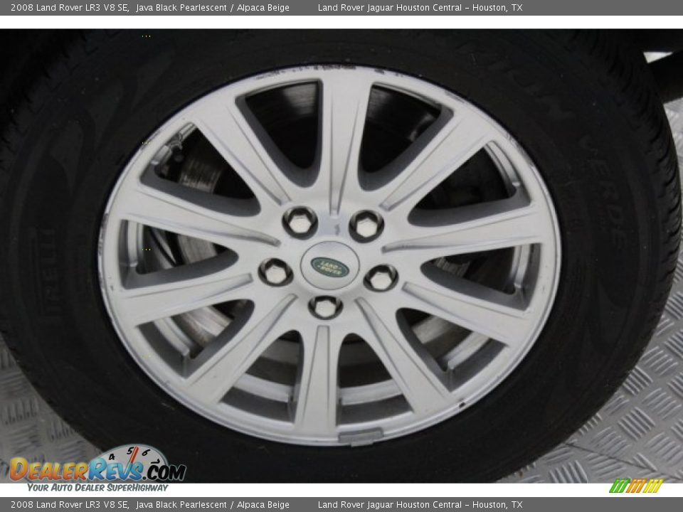 2008 Land Rover LR3 V8 SE Java Black Pearlescent / Alpaca Beige Photo #11