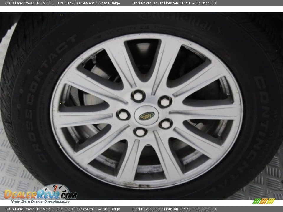 2008 Land Rover LR3 V8 SE Java Black Pearlescent / Alpaca Beige Photo #12