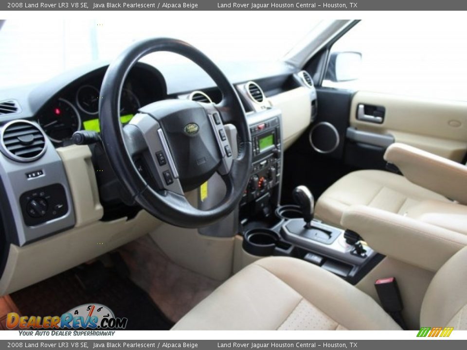 2008 Land Rover LR3 V8 SE Java Black Pearlescent / Alpaca Beige Photo #16