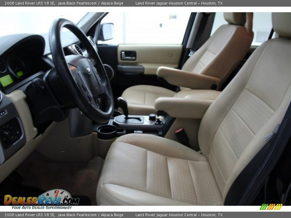 2008 Land Rover LR3 V8 SE Java Black Pearlescent / Alpaca Beige Photo #17