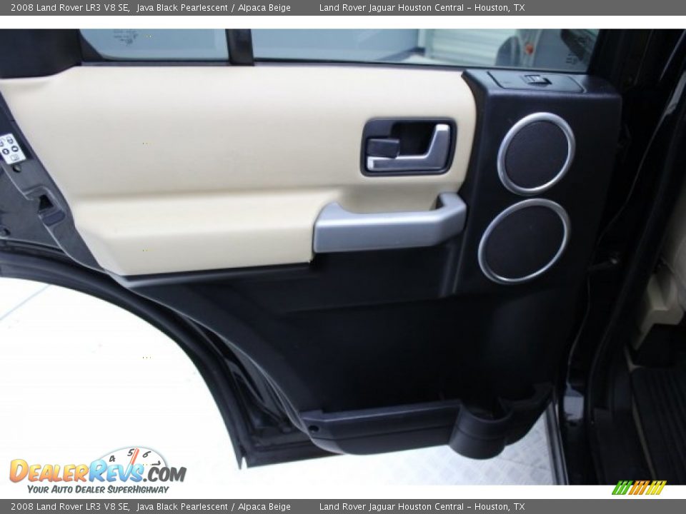 2008 Land Rover LR3 V8 SE Java Black Pearlescent / Alpaca Beige Photo #29