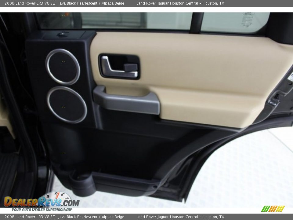 2008 Land Rover LR3 V8 SE Java Black Pearlescent / Alpaca Beige Photo #36
