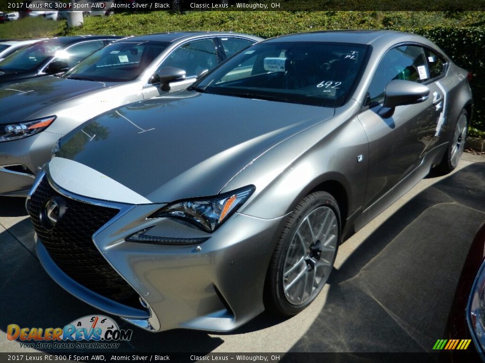 2017 Lexus RC 300 F Sport AWD Atomic Silver / Black Photo #1