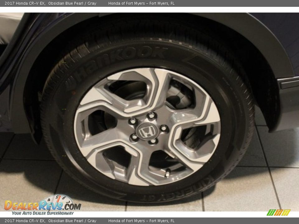 2017 Honda CR-V EX Obsidian Blue Pearl / Gray Photo #6
